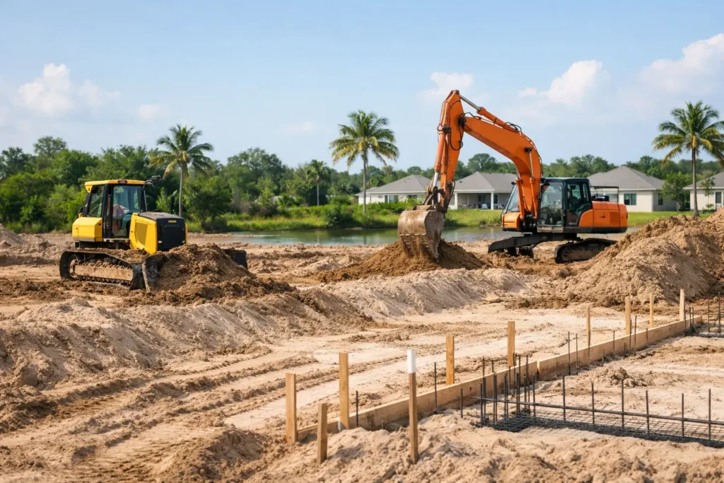 Site Preparation for New Homes in Florida