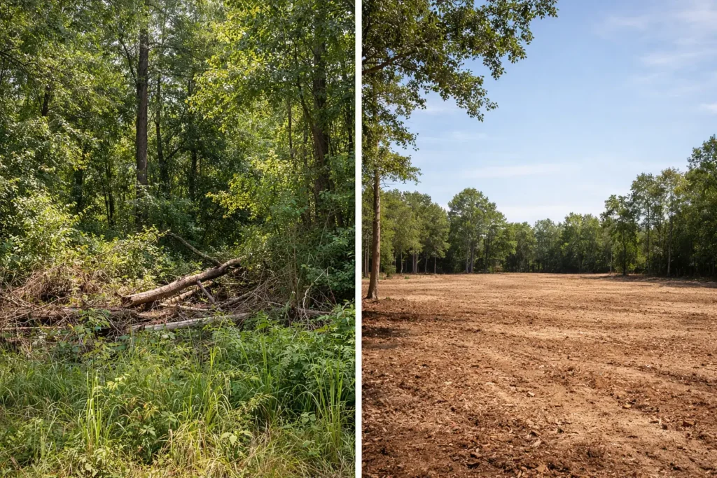 Before and After Lot Clearing Results That Matter