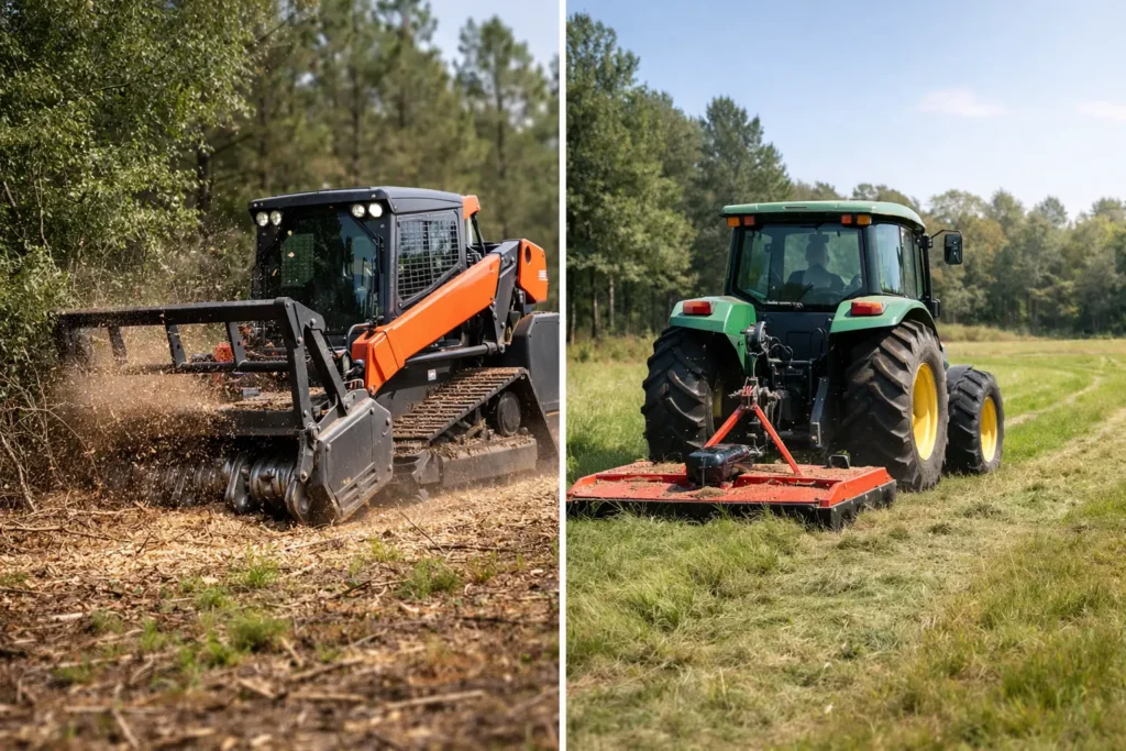 Mulching Versus Mowing: Which Clears Land Better?