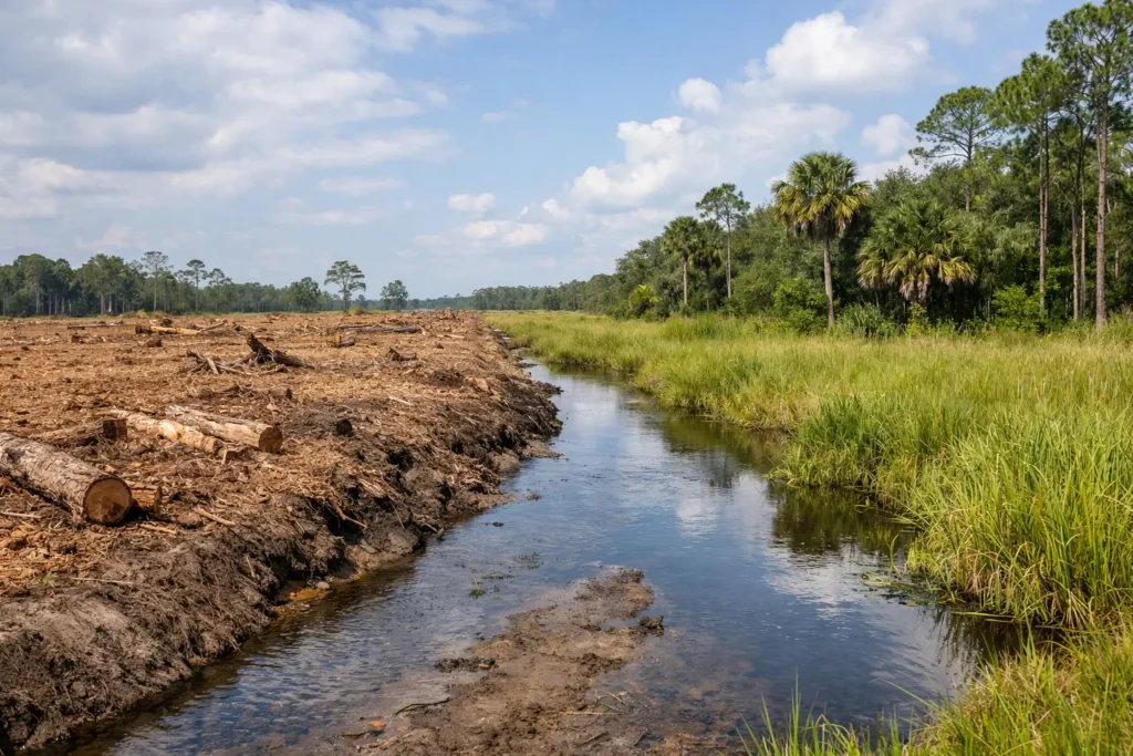 Does Clearing Affect Drainage on Florida Land?